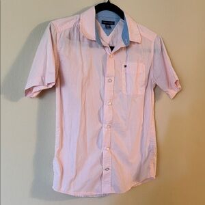 Tommy Hilfiger Men's Light Pink Button Down Shirt